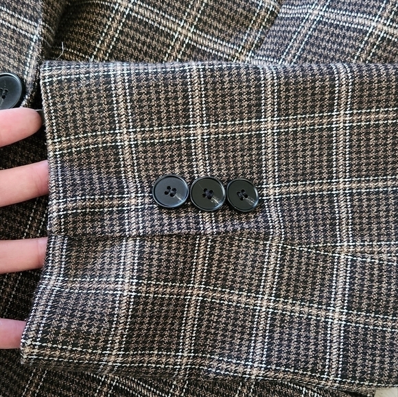 OVERSIZED Plaid Blazer - Picture 4 of 12